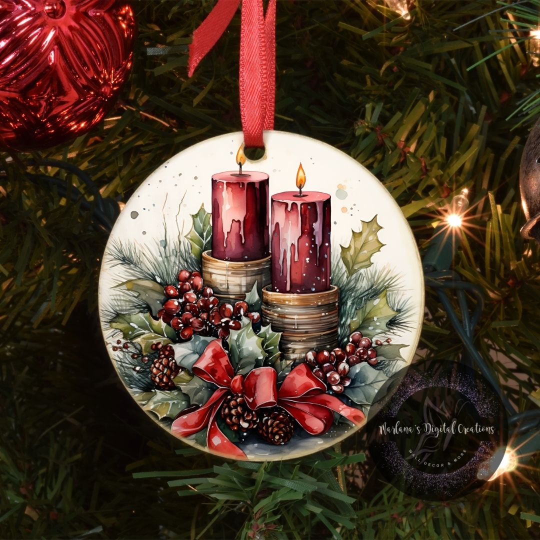 Christmas Candle 1 - Ornament