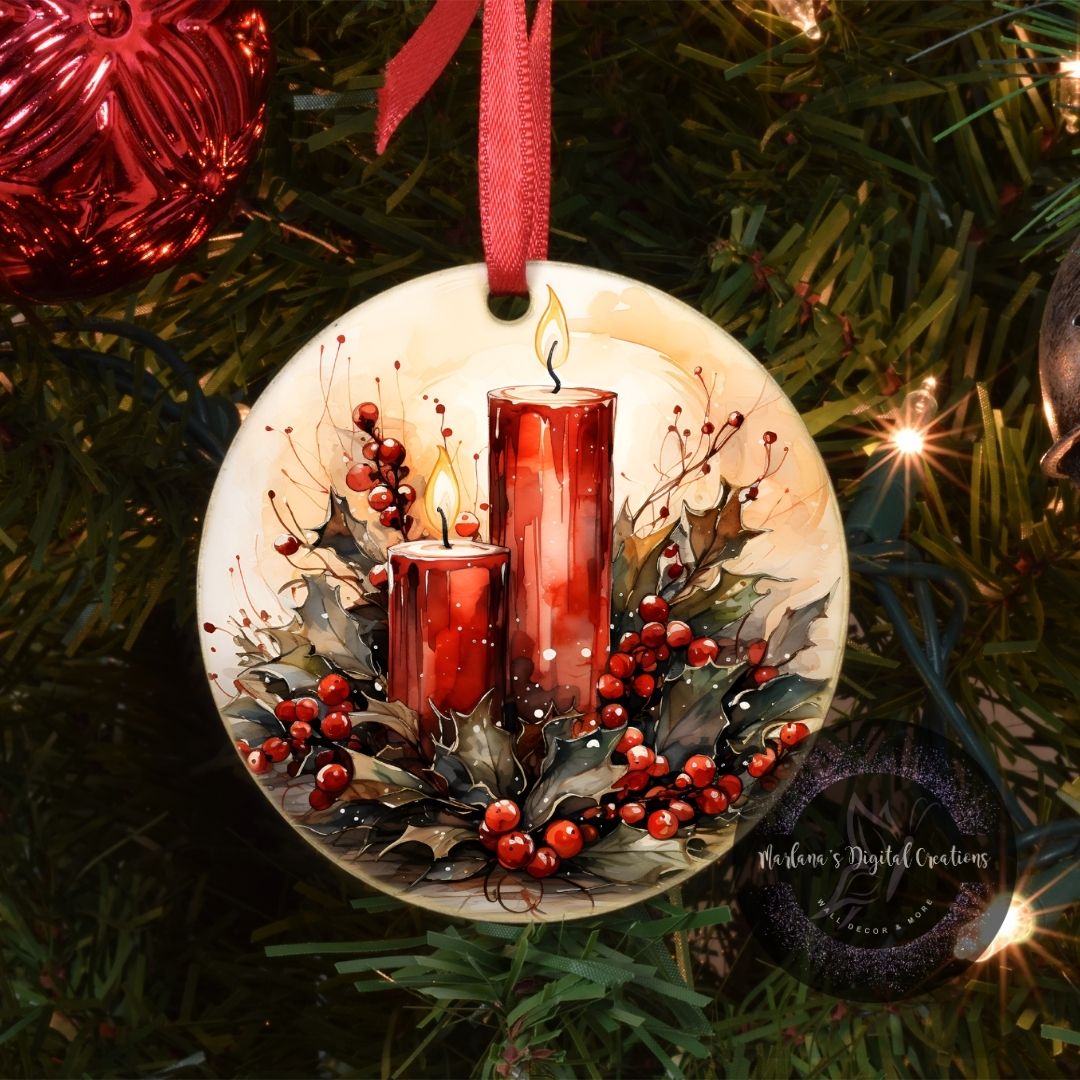 Christmas Candle 2 - Ornament