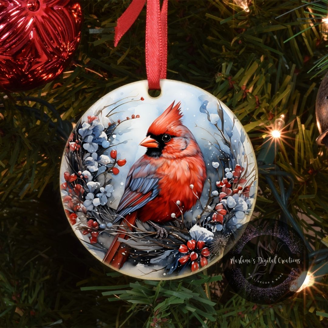 Christmas Cardinal 2 - Ornament