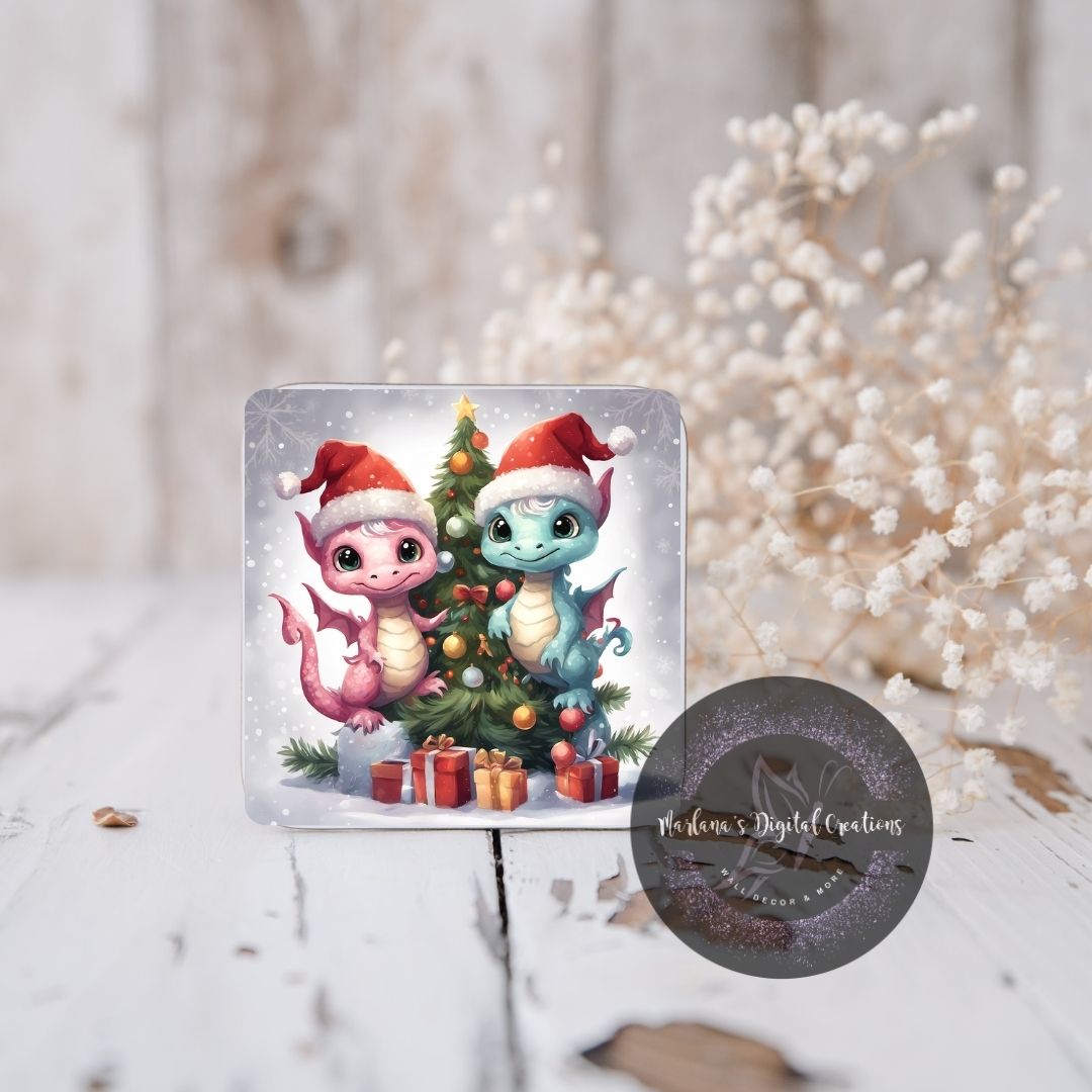 Christmas Dragon 23 Coaster