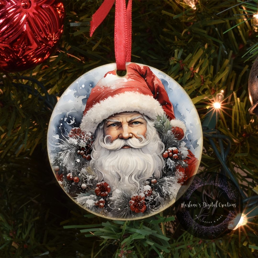 Christmas Santa 3 - Ornament