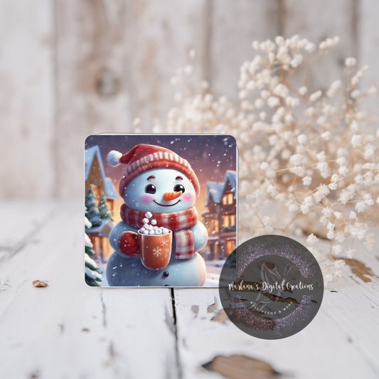 Christmas Snowman 16 Coaster