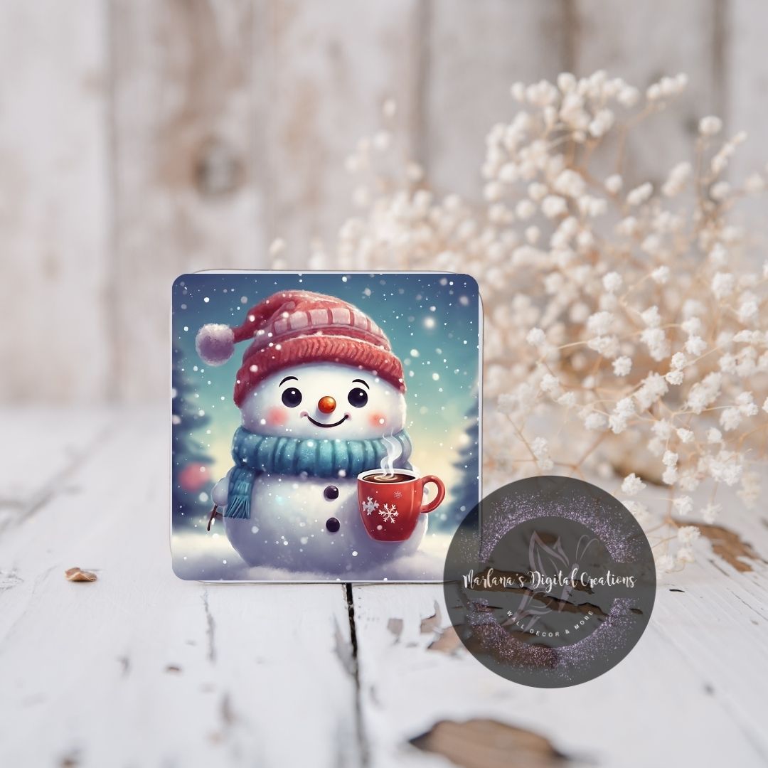 Christmas Snowman 17 Coaster