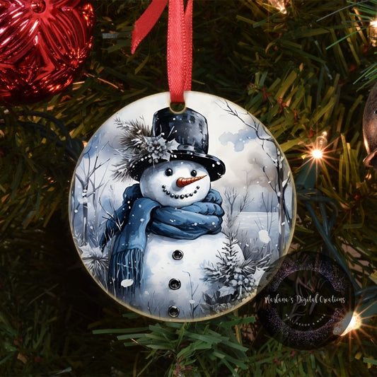 Christmas Snowman 2 - Ornament