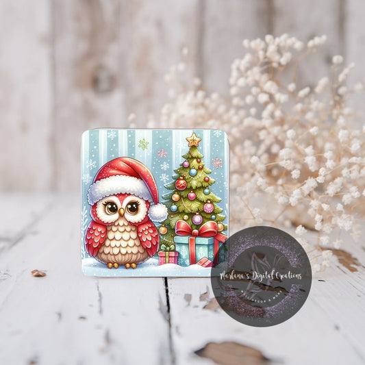 Christmas Owl 52 Coaster