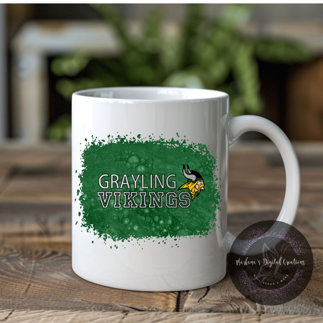 Grayling Vikings Splatter - Mug