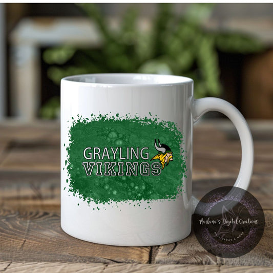 Grayling Vikings Splatter - Mug