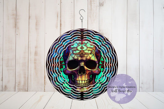 Halloween Skull 229 - 6" Wind Spinner