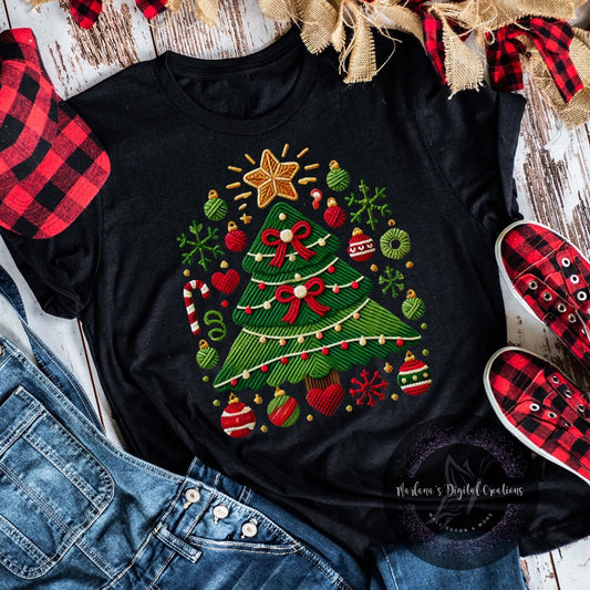 Christmas Tree Red Yarn HMD