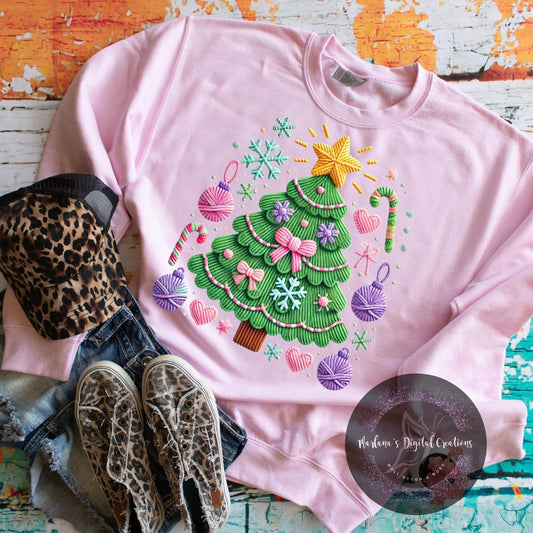 Christmas Tree Pink Yarn HMD