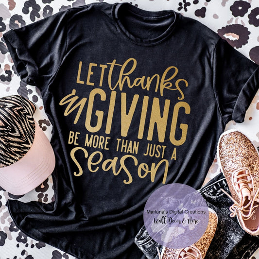 Let Thanks & Giving Be More Than Just A Season HMD