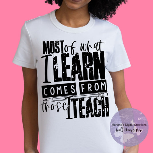 Most Of What I Learn Comes From Those I Teach HMD