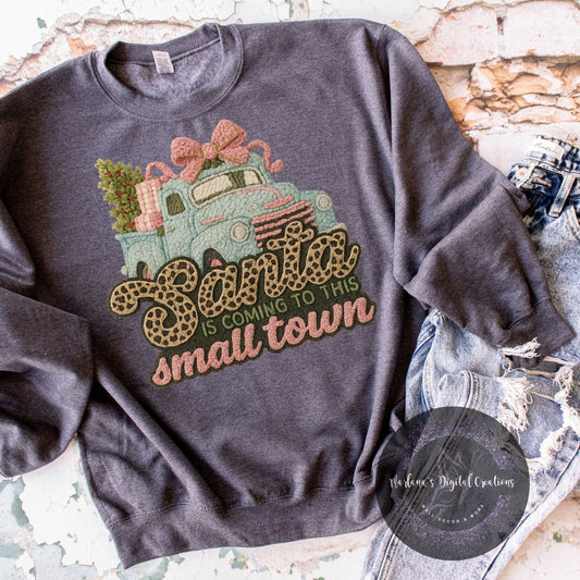 Santa Is Coming To This Small Town Yarn HMD