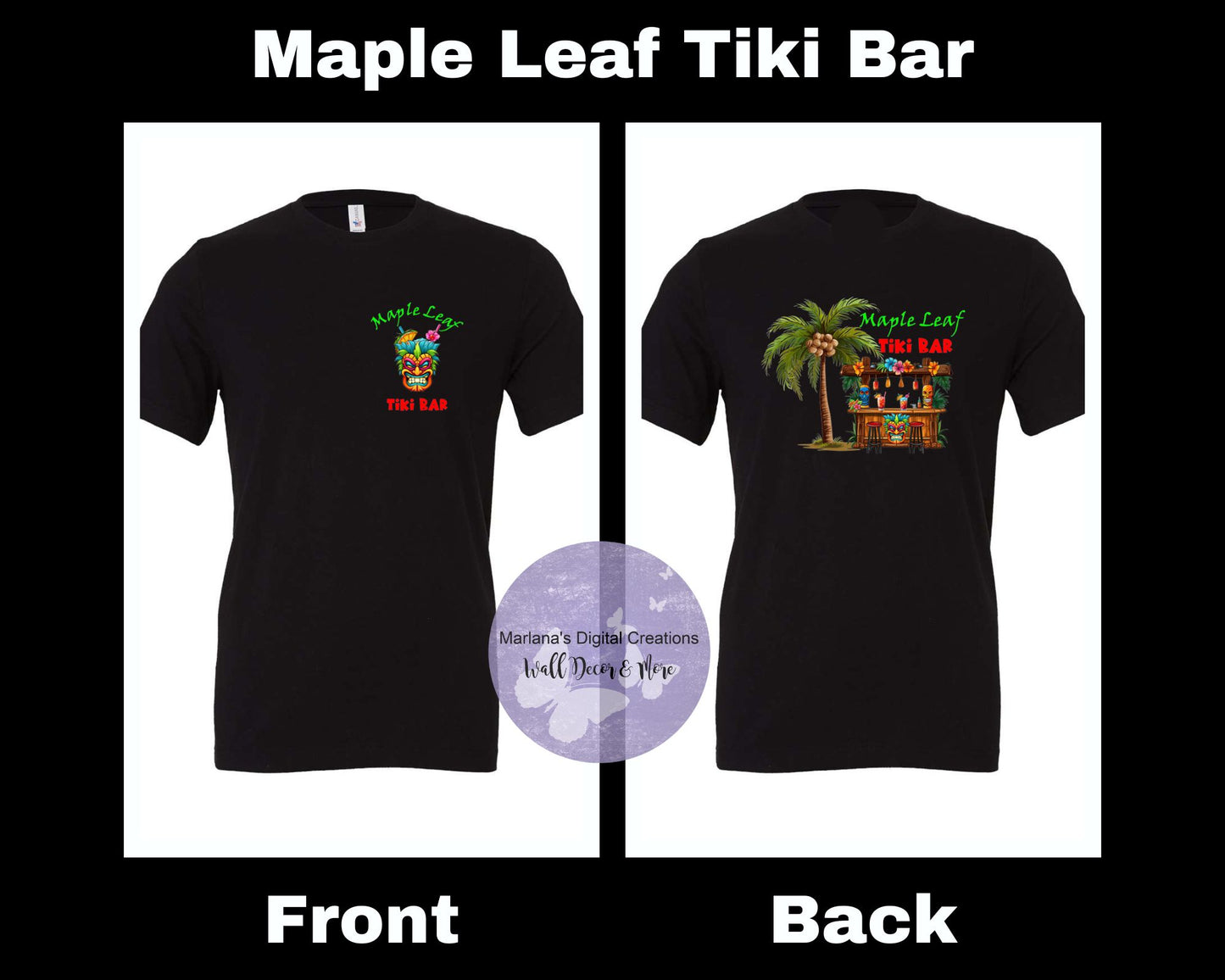 Maple Leaf Tiki Bar Tshirts