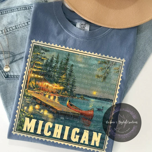 MIchigan Vintage Stamp CPC