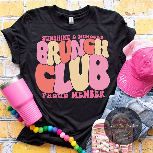 Sunshine & Mimosas Brunch Club Proud Member HMD