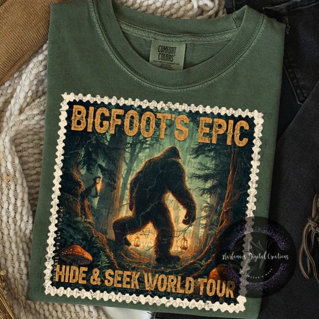 Bigfoots Epic Hide & Seek World Tour Stamp CPC