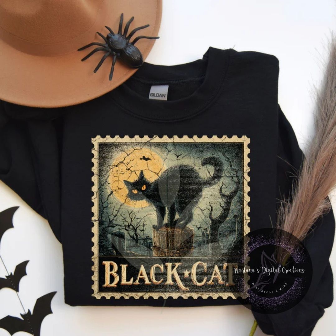 Black Cat Stamp CPC