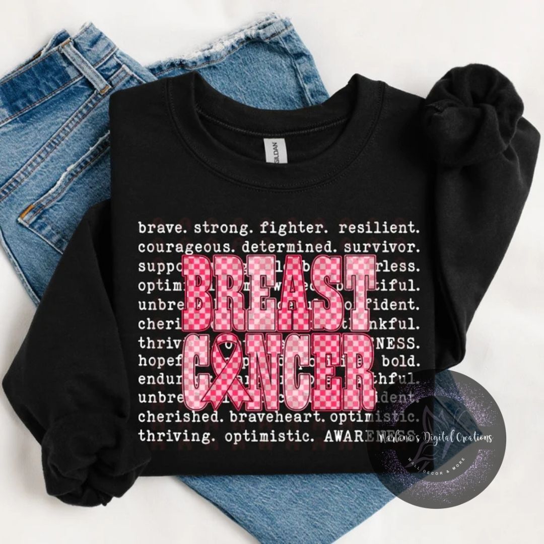 Breast Cancer Typography CPC