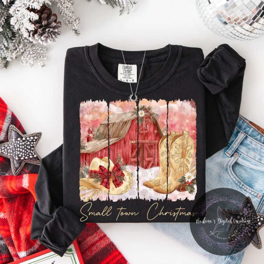 Brushstroke Small Town Christmas CPC