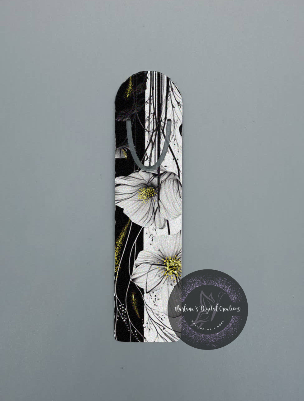 BW Floral 1 Bookmark