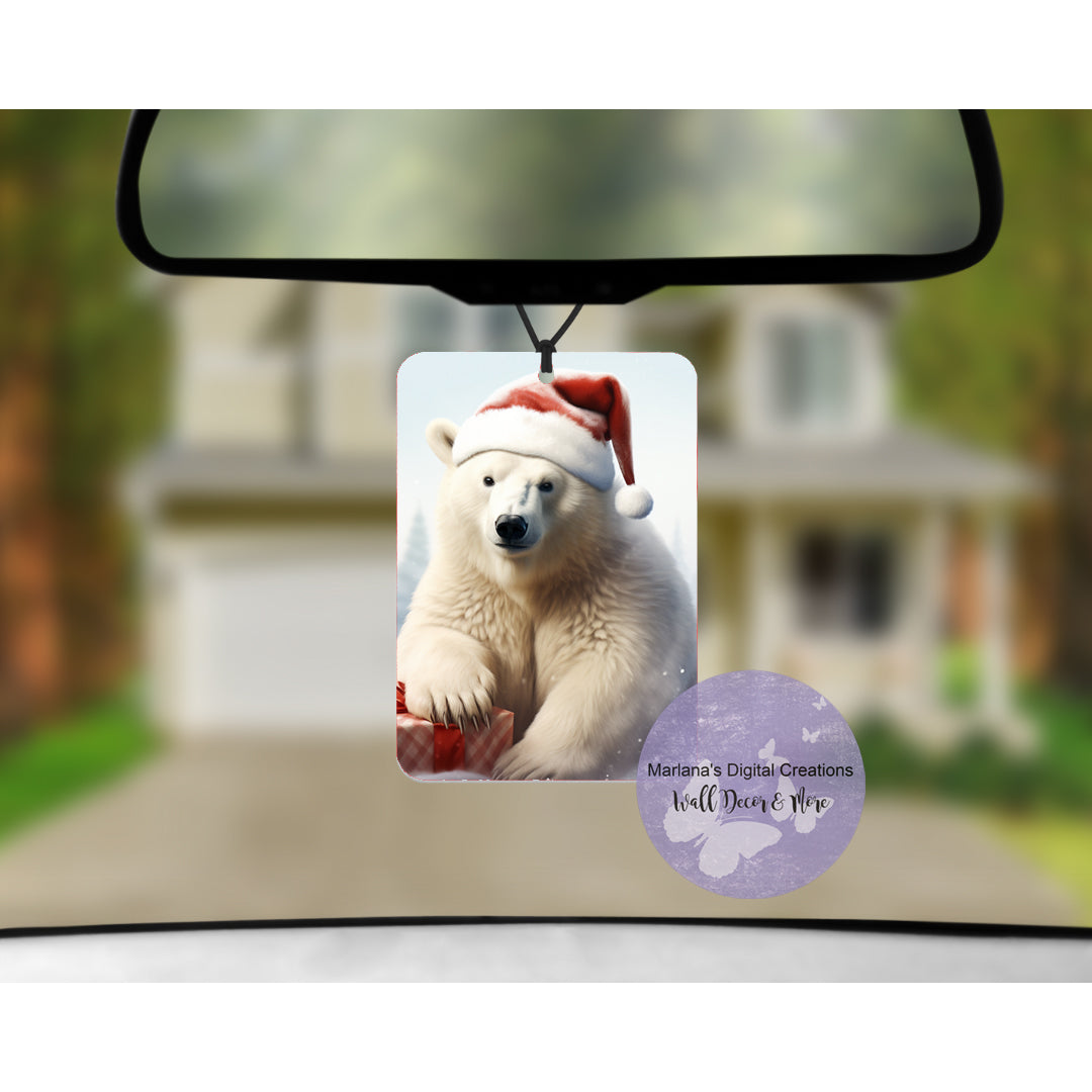 Christmas Polar Bear Car Freshener