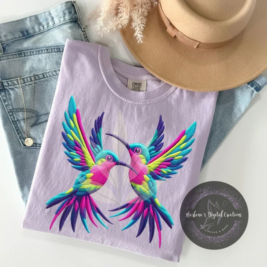 Colorful Hummingbirds CPC