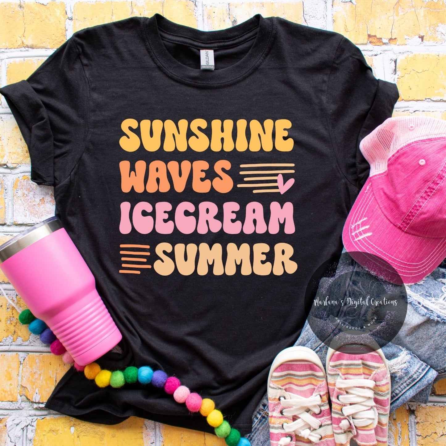 Sunshine Waves Ice Cream Summer HMD