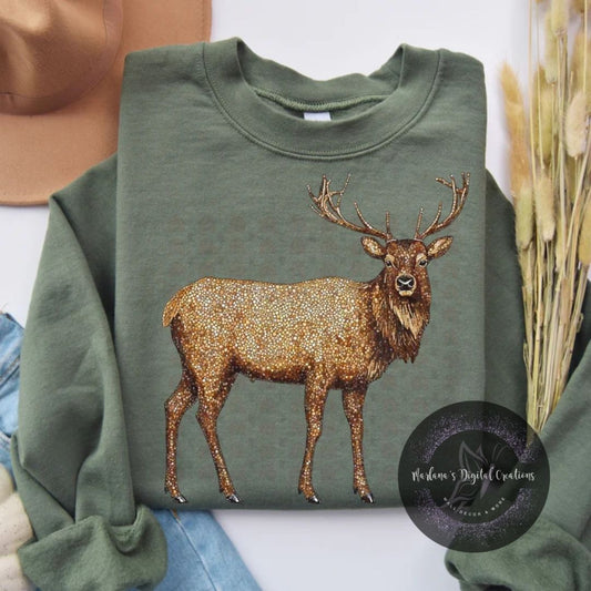 Faux Rhinestone Elk CPC