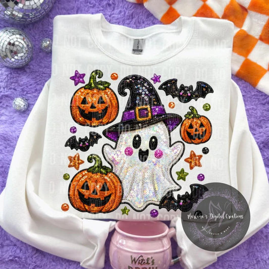 Sequin Ghost and Bats CPC