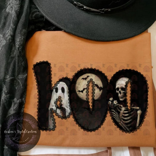 Ghost Bat Skeleton Boo Black CPC