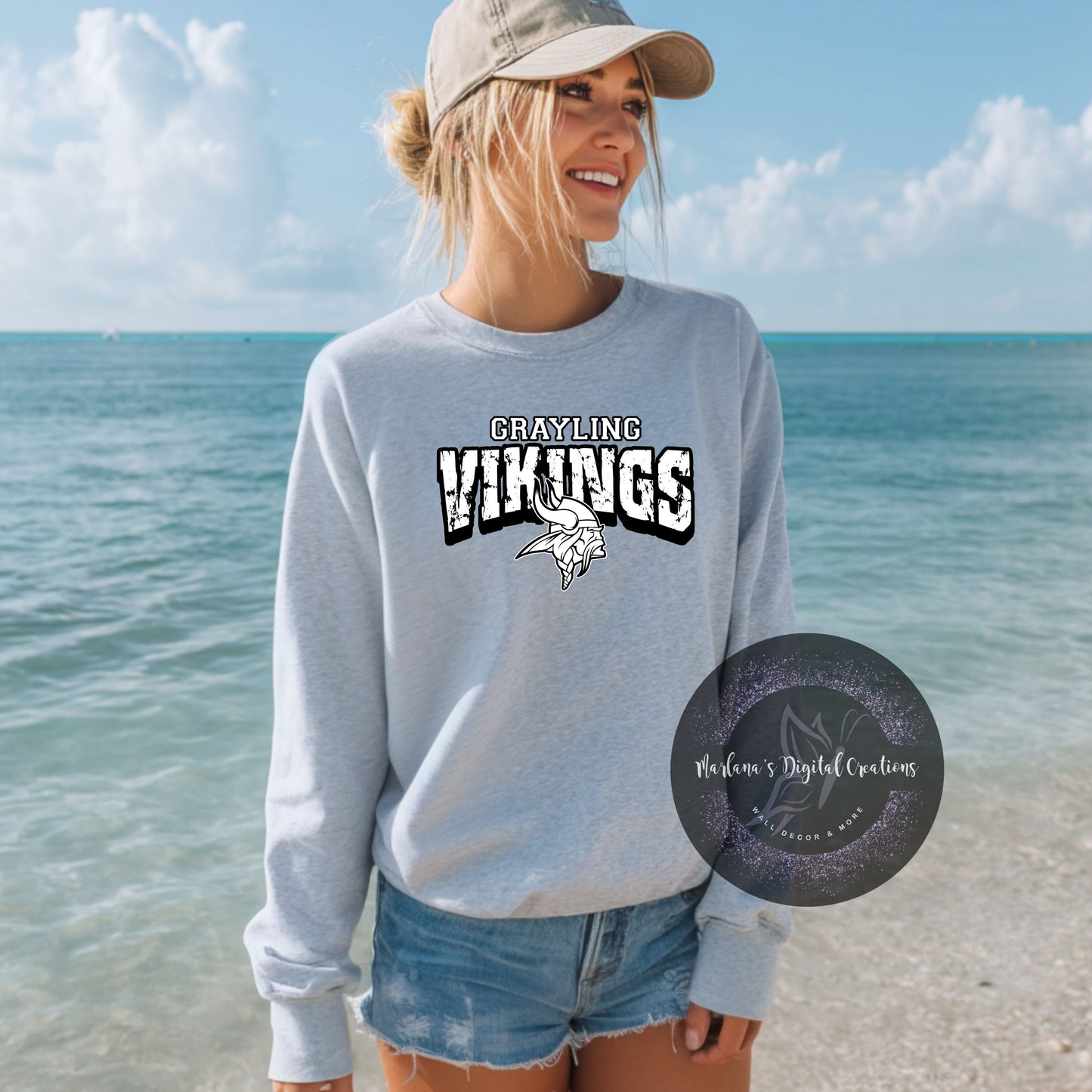 Grayling Vikings Distressed MDC