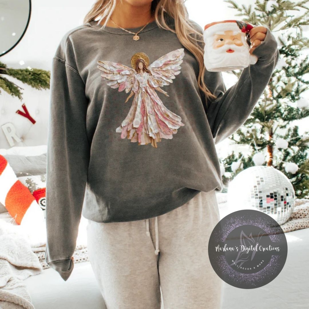 Hand Painted Angel CPC