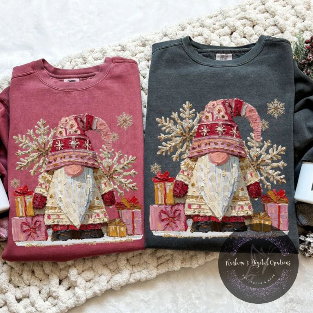 Hand Painted Christmas Gnome CPC