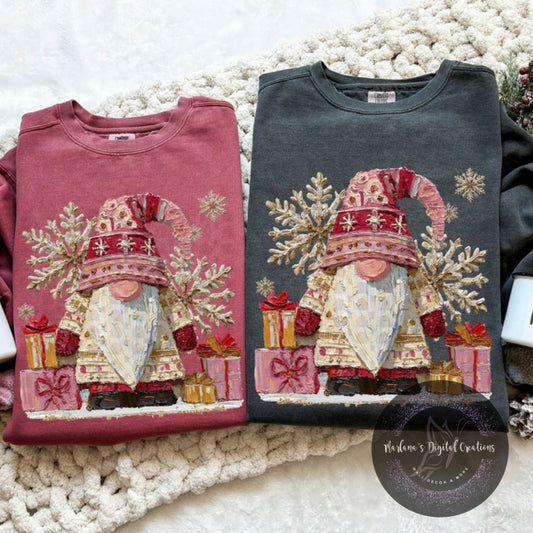 Hand Painted Christmas Gnome CPC