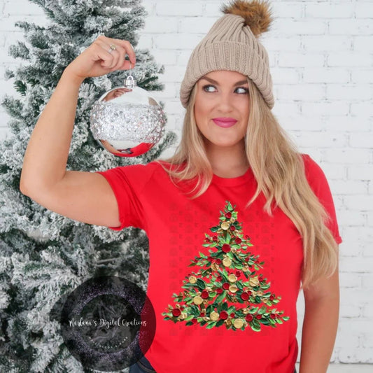 Hand Painted Christmas Tree CPC