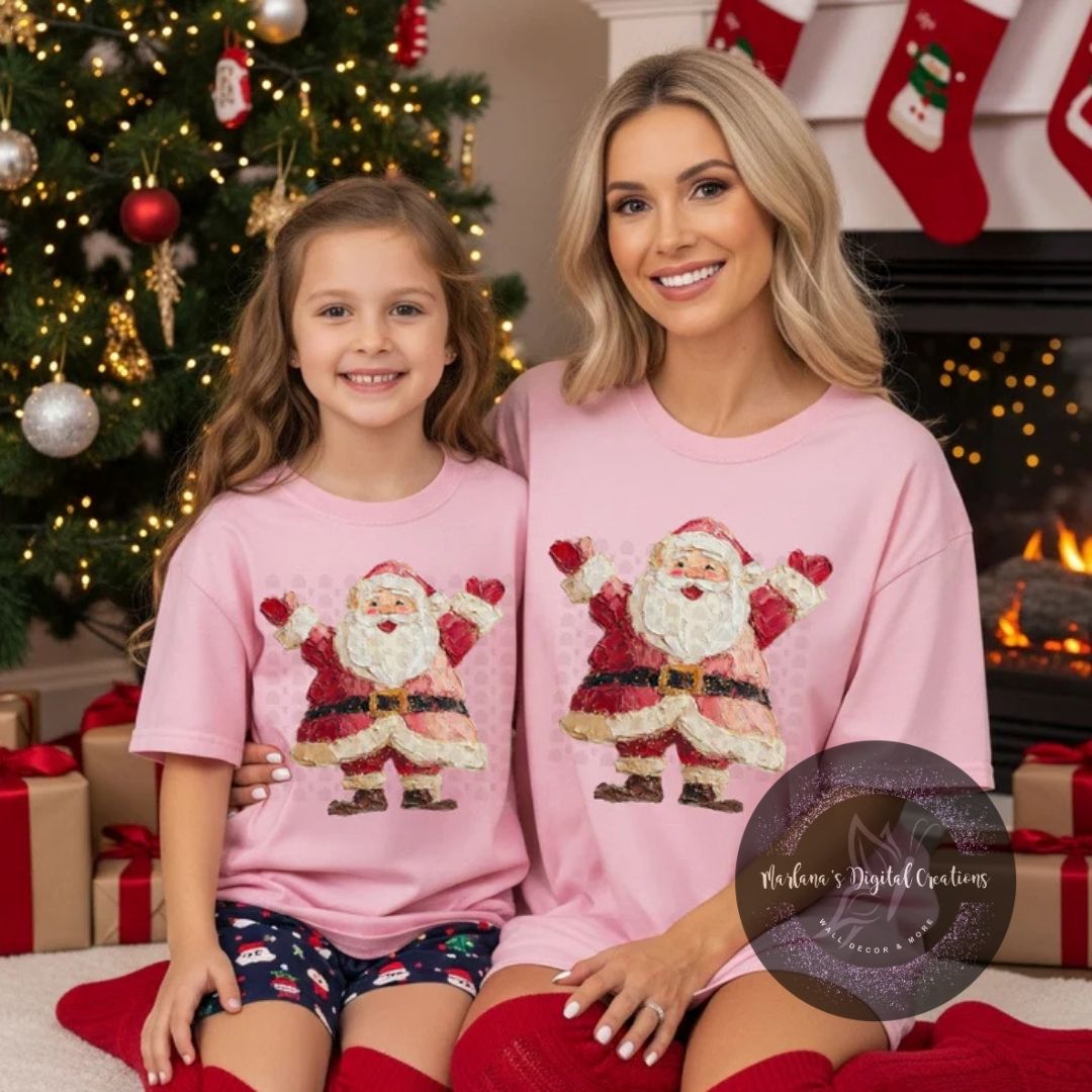 Hand Painted Santa CPC