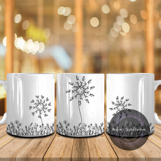 Floral Hidden Message - Mug