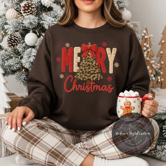 Leopard Tree Merry Christmas Yarn CPC