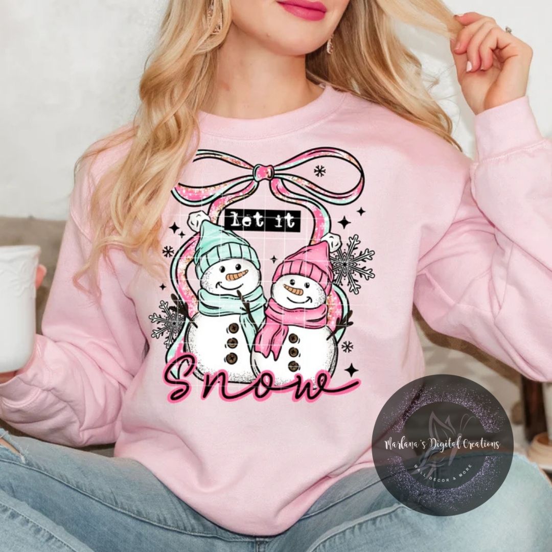 Let It Snow Pink CPC