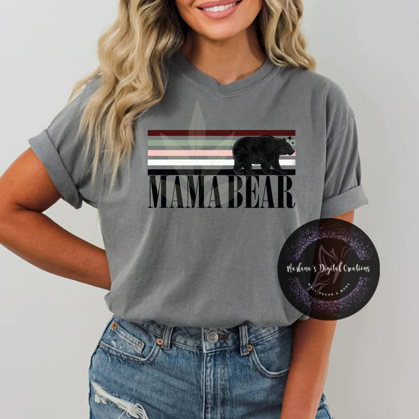 Mama Bear Retro Stripe CPC