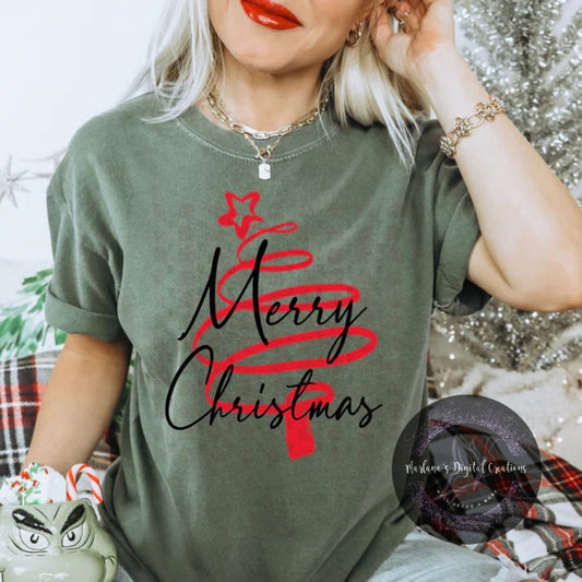 Merry Christmas Doodle Tree CPC