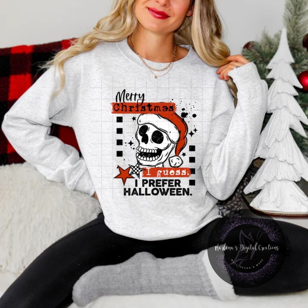 Merry Christmas I Guess I Prefer Halloween CPC