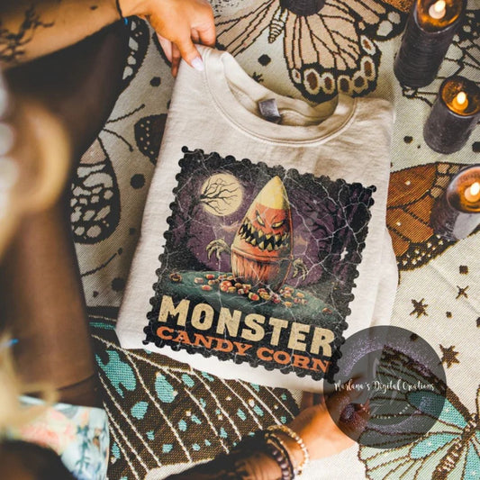 Monster Candy Corn Stamp CPC