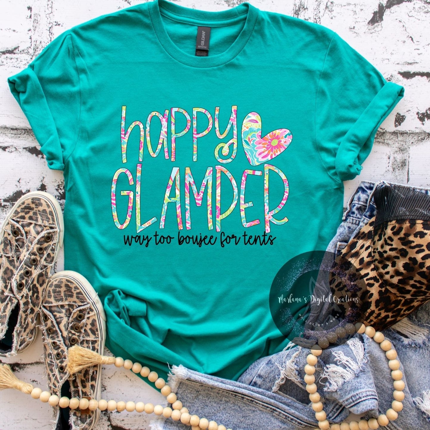 Happy Glamper Way Too Boujee For Tents HMD