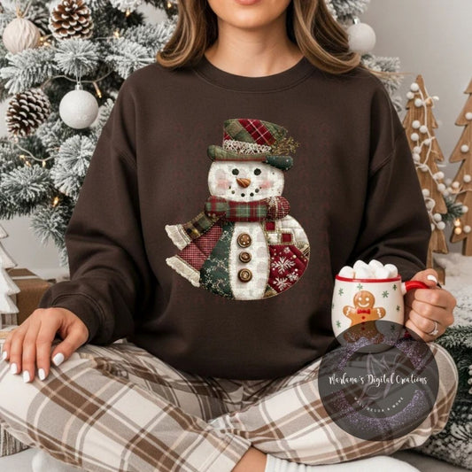 Patchwork Snowman CPC