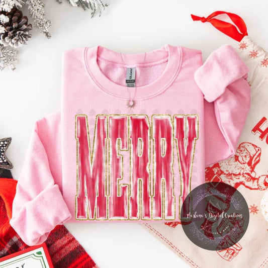 Pink & Gold Merry CPC