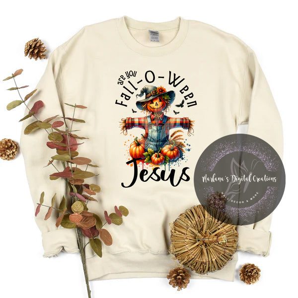 Are You Fall-O-Ween Jesus Scarecrow CPC