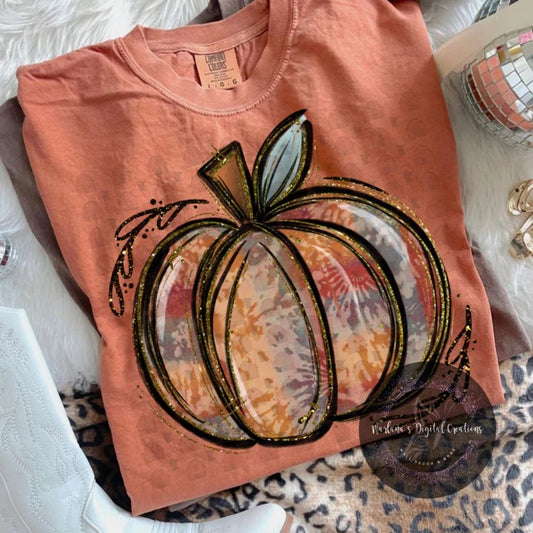 Tie Dye Fall Pumpkin CPC