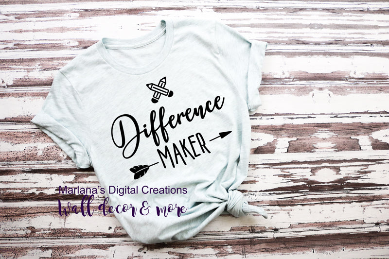 0092 Difference Maker - Vinyl Print